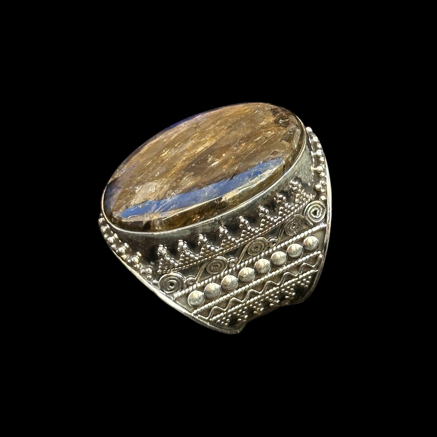 Anillo Labradorite Rajasthani