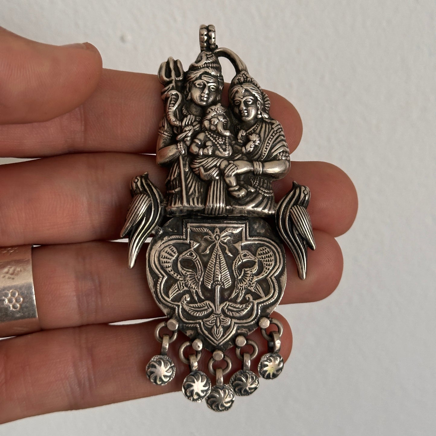 Shiva Parvati Ganesha Colgante