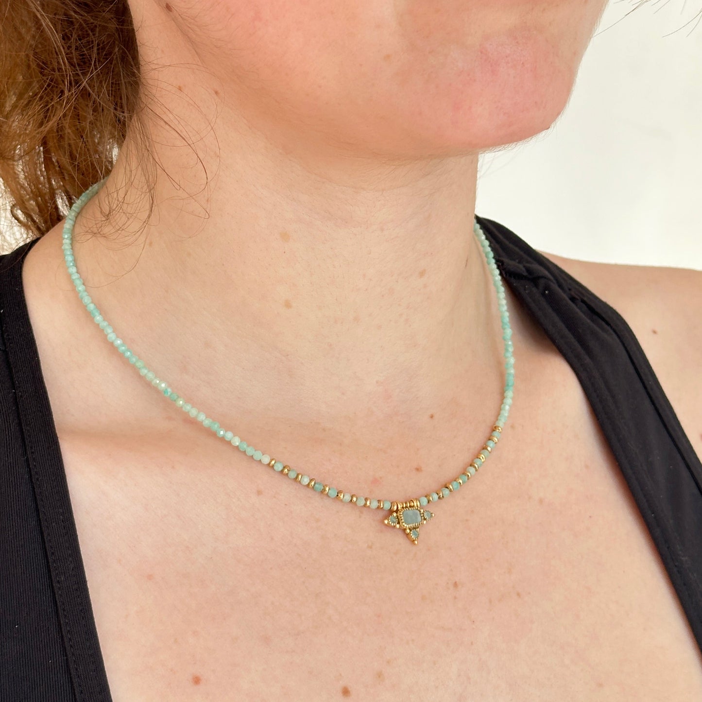 SŪTRA Necklace · Amazonite