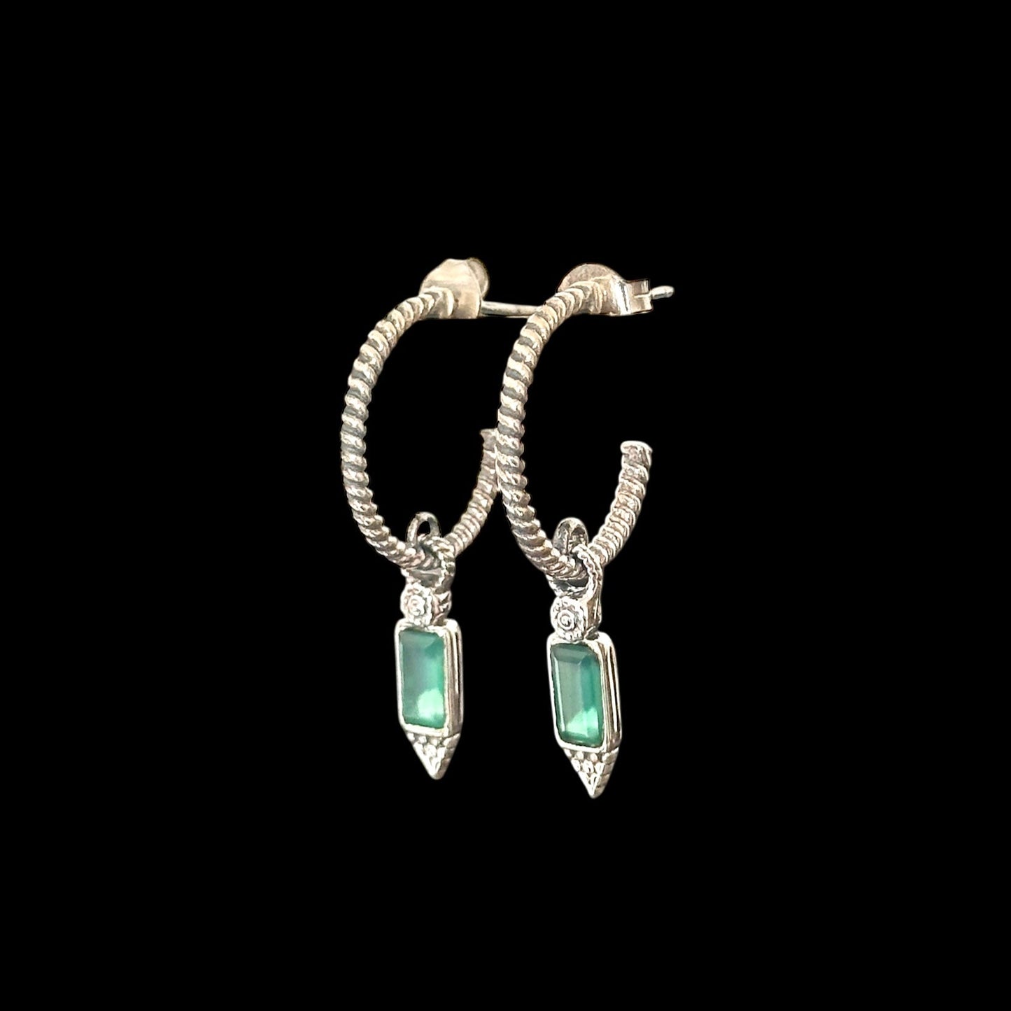 Pendientes "Tamas" Onyx Verde