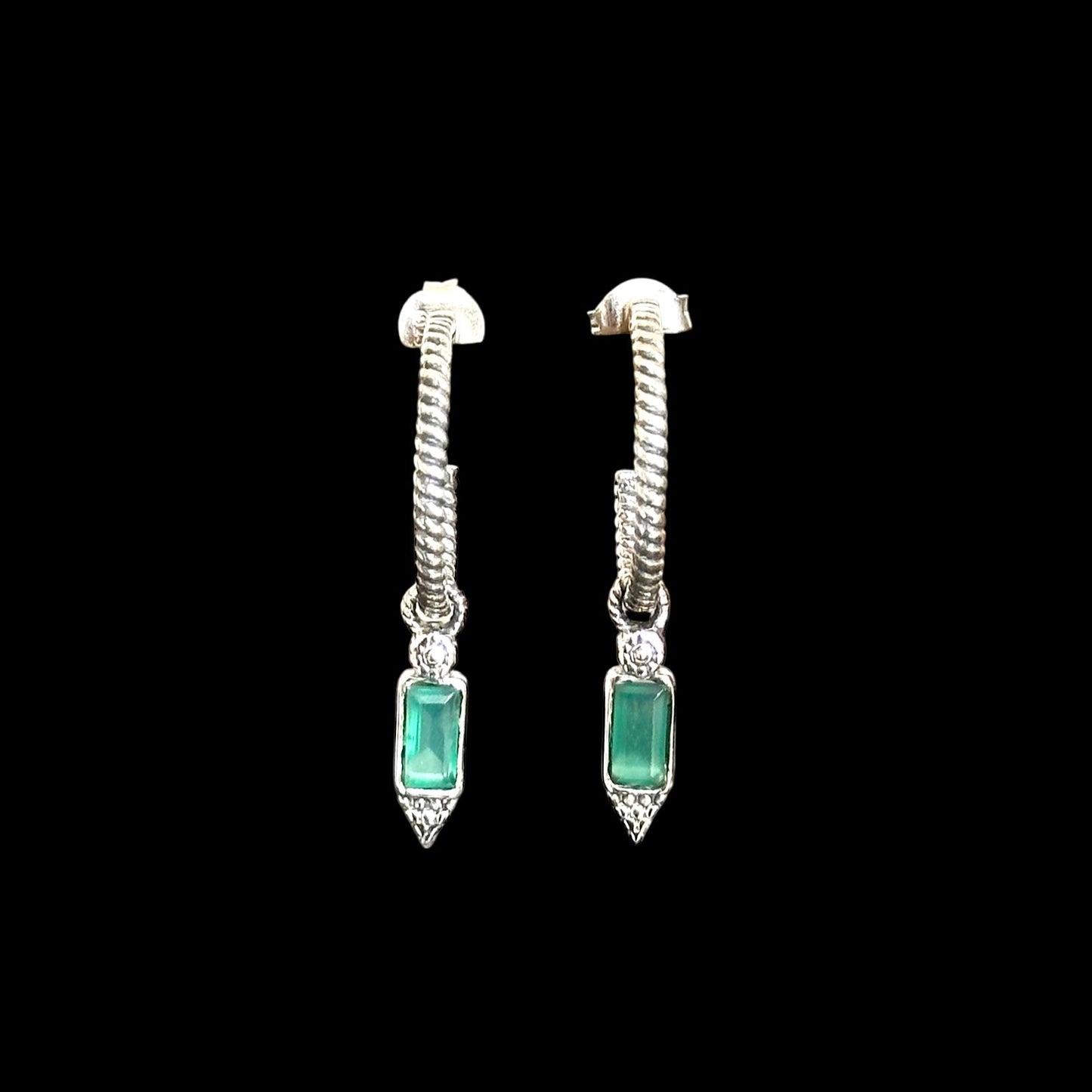 Pendientes "Tamas" Onyx Verde