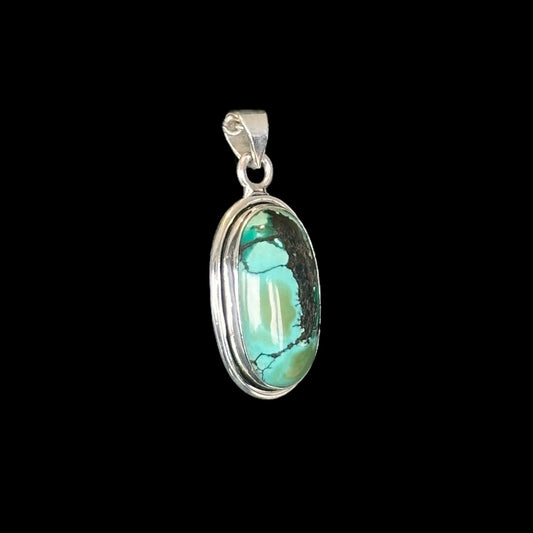 Colgante Oval Turquesa "Saki"