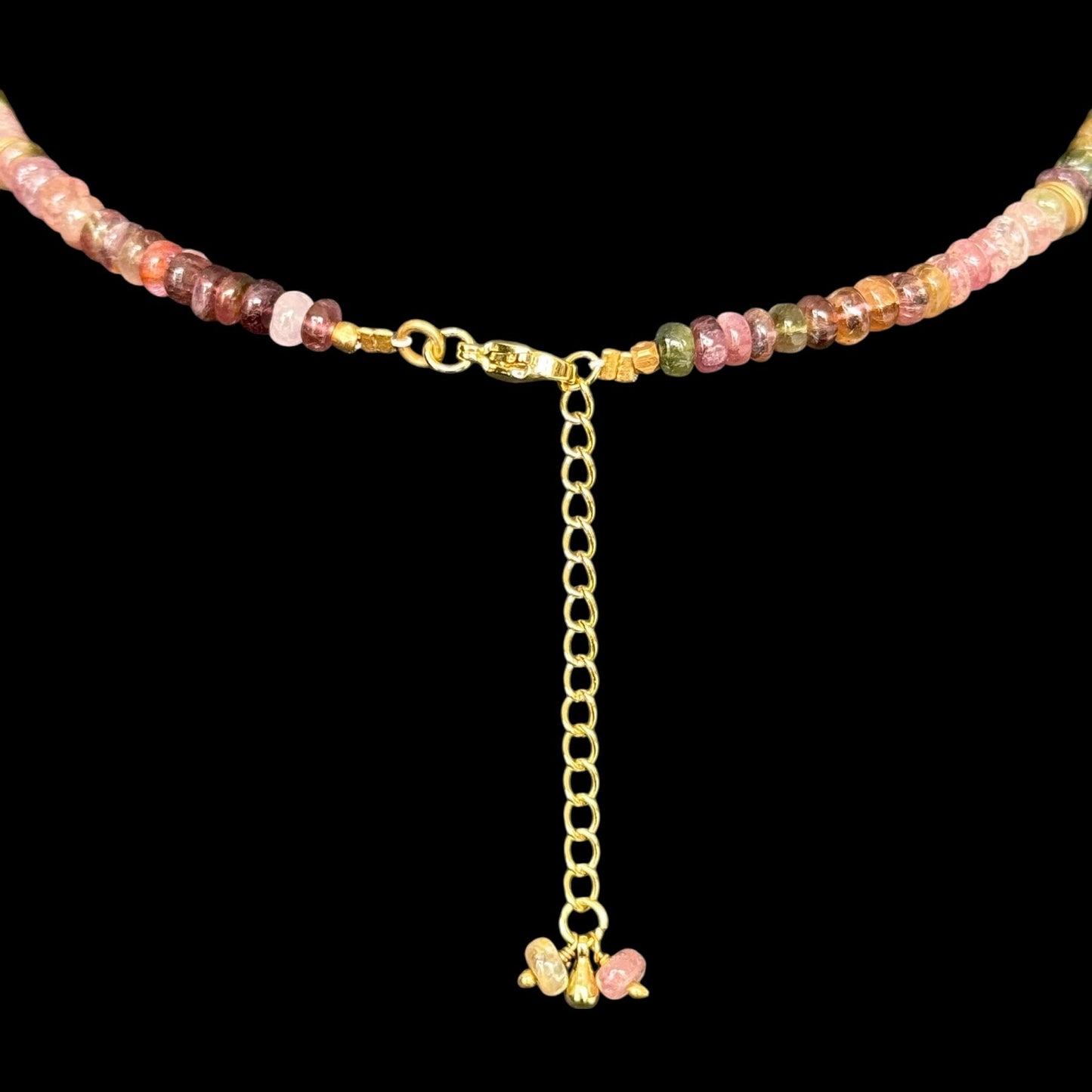 Collar Turmalina Multicolor Smooth Rondelle