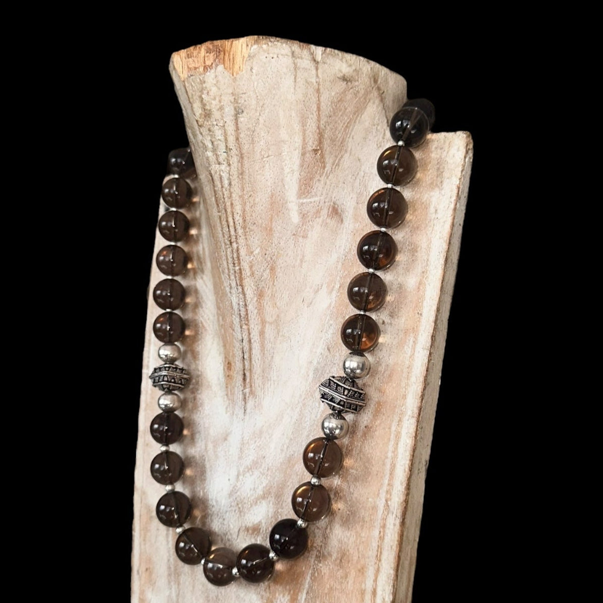 Collar Cuarzo Ahumado