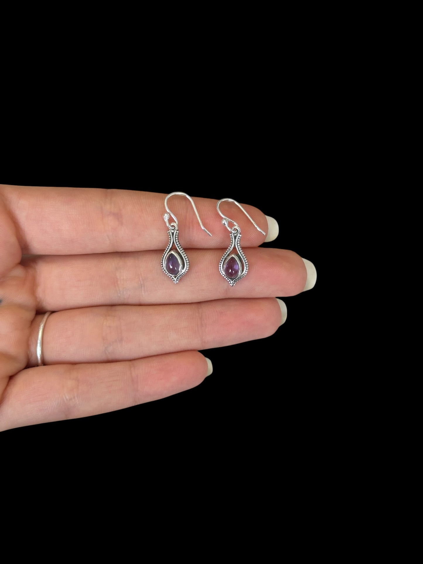 Pendientes Nila Amatista