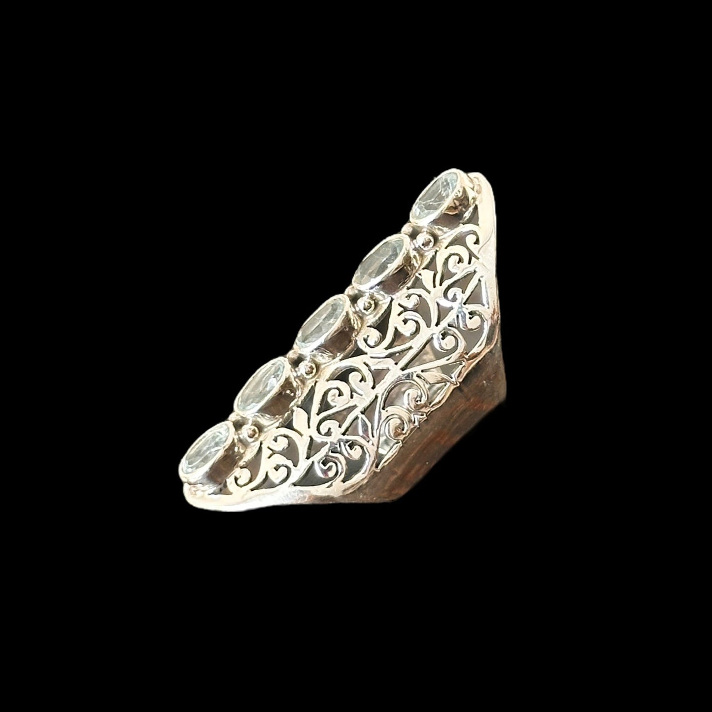 Anillo Filigrana Topacio