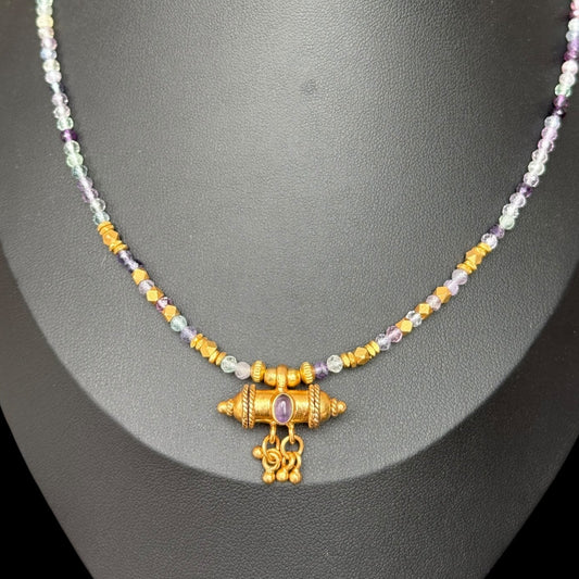 Mantra Box Fluorite Necklace 1