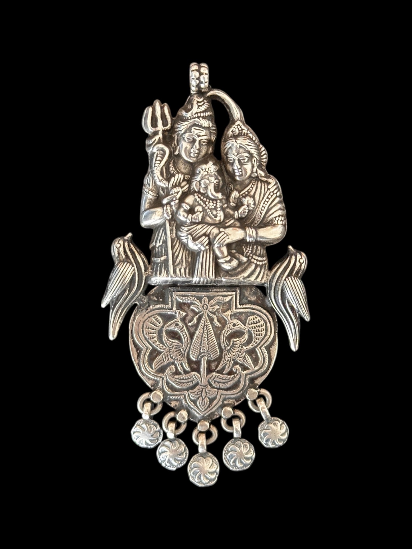 Shiva Parvati Ganesha Colgante