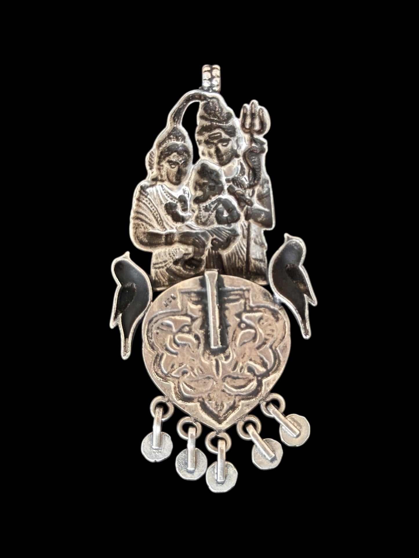 Shiva Parvati Ganesha Colgante