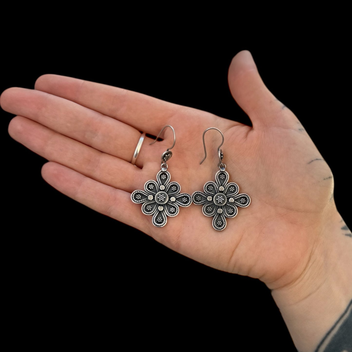 Pendientes HIndu Flower