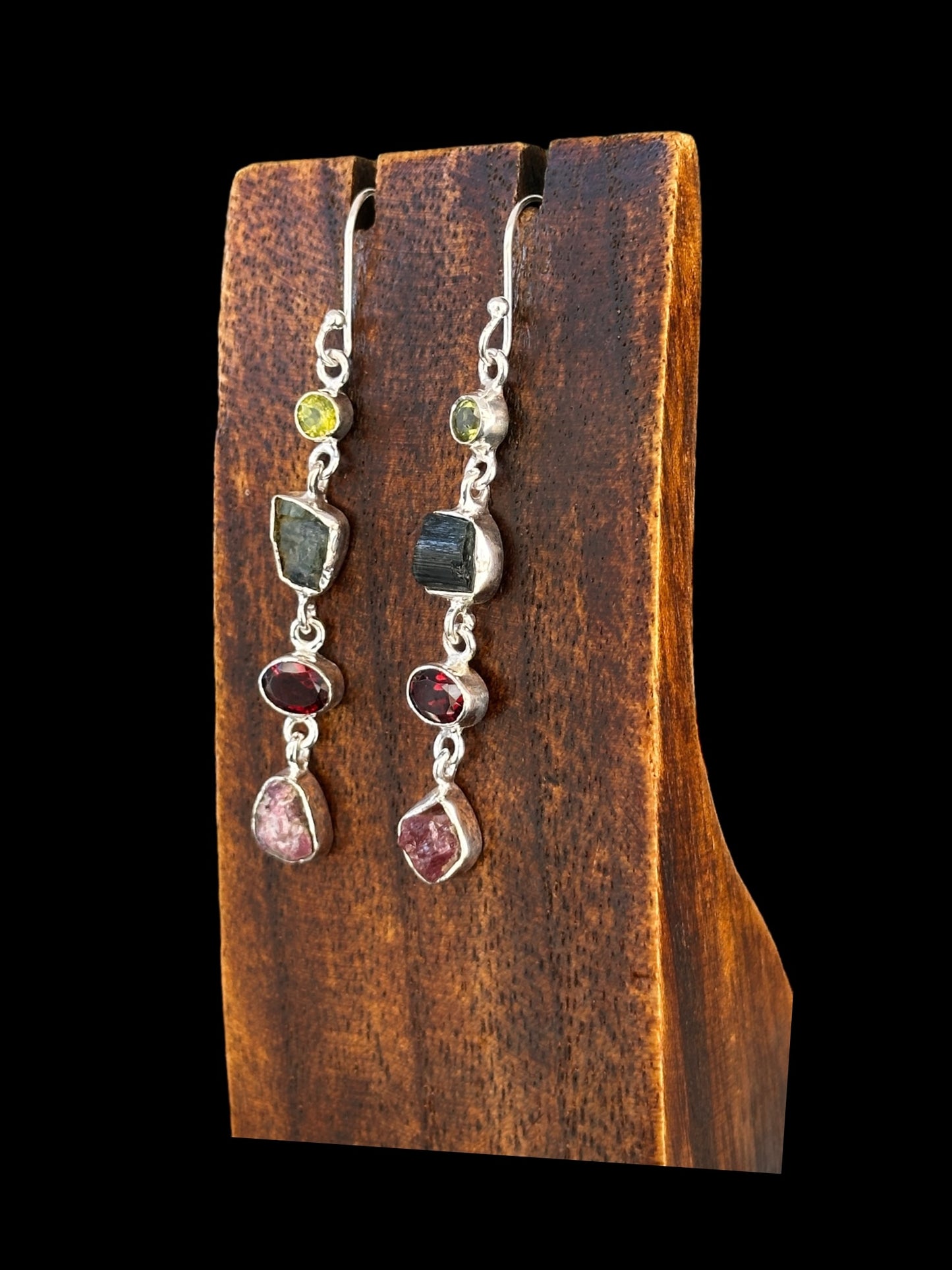 Pendientes Turmalinas y Granates