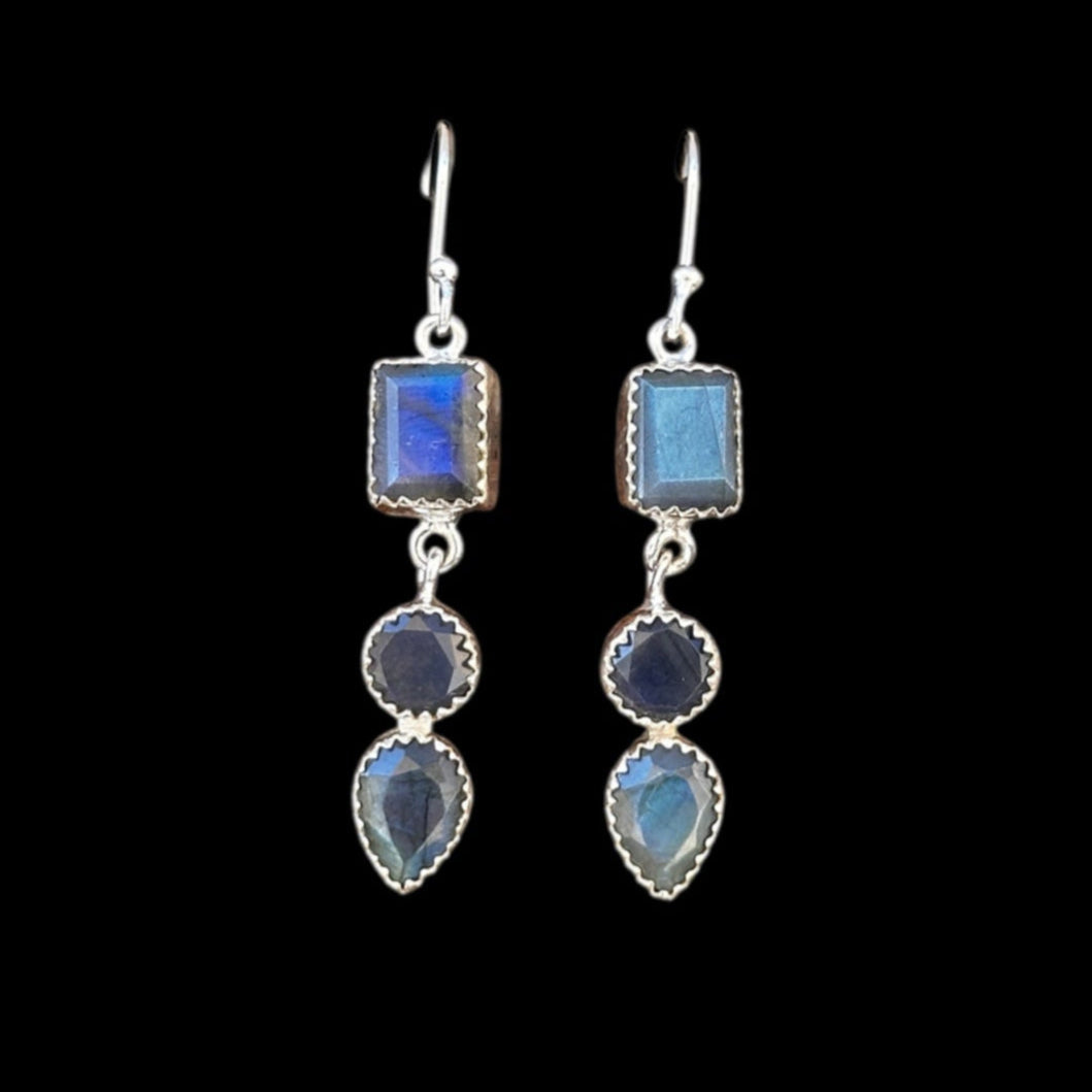 Pendientes "Queen" Labradorita