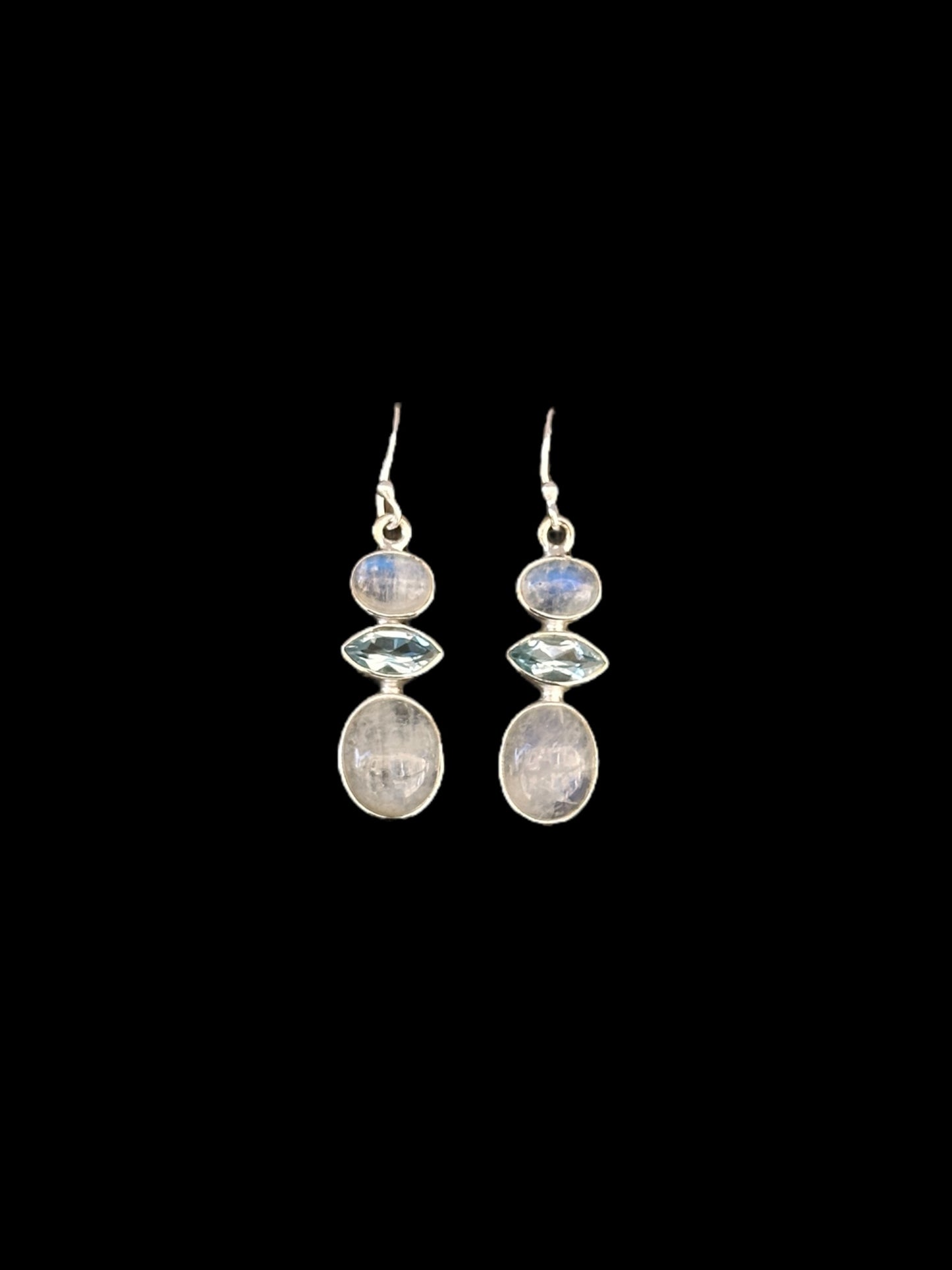 Pendientes Topacio y Piedra de Luna