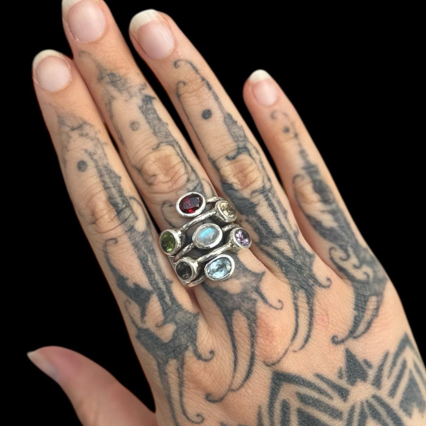 Anillo Multipiedra