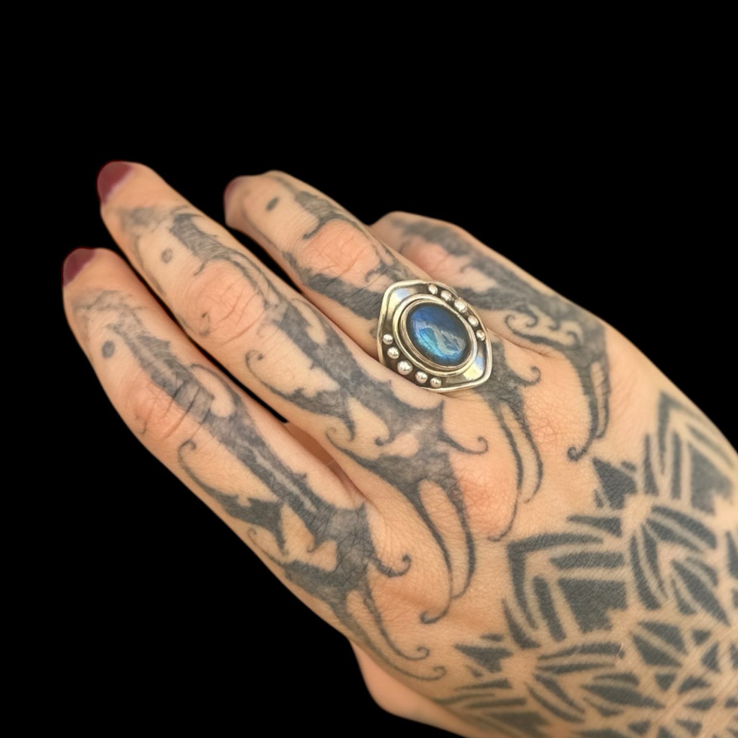 Anillo "Chon" Labradorite