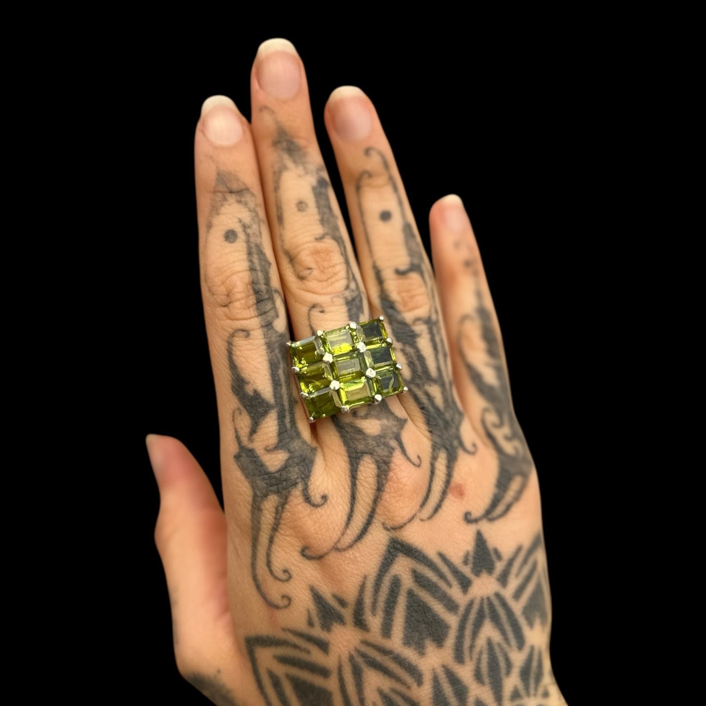Anillo "Rajavè" Peridoto