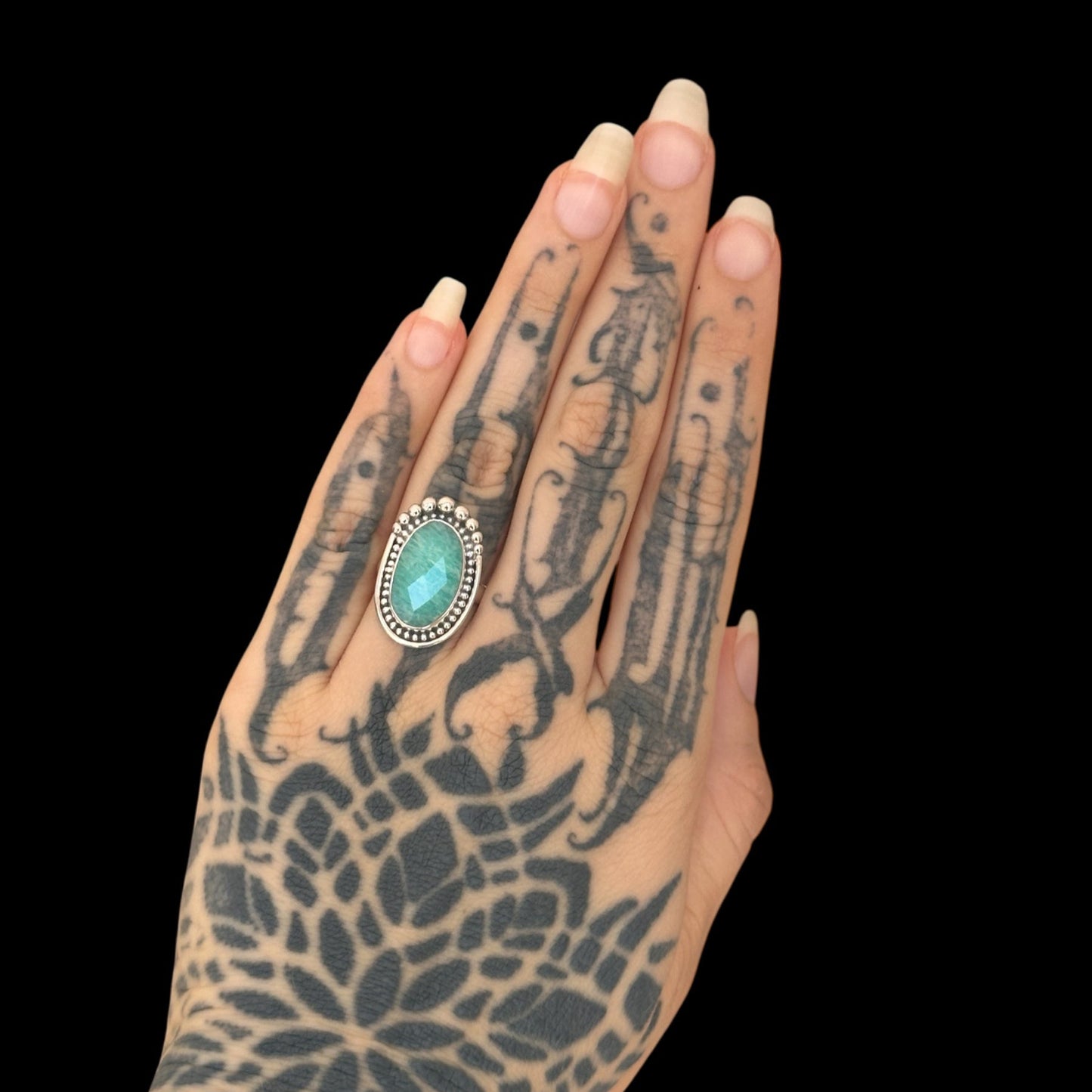 Anillo "Paki" Amazonita