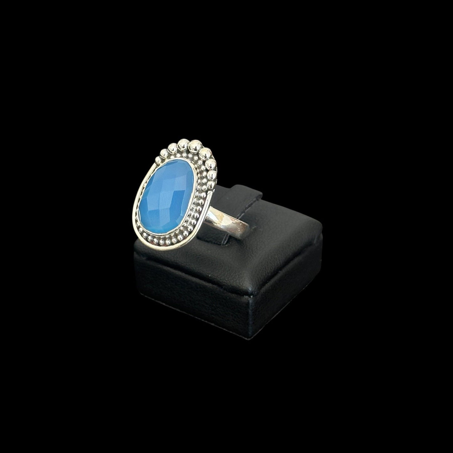 Anillo "Paki" Blue Agate