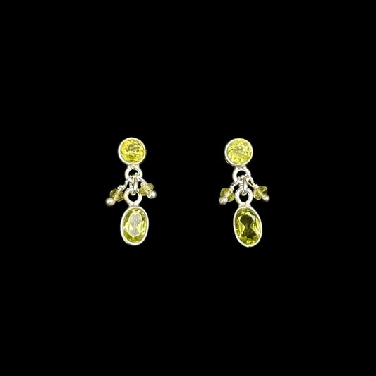 Pendientes "Ratna Līlā" Peridoto