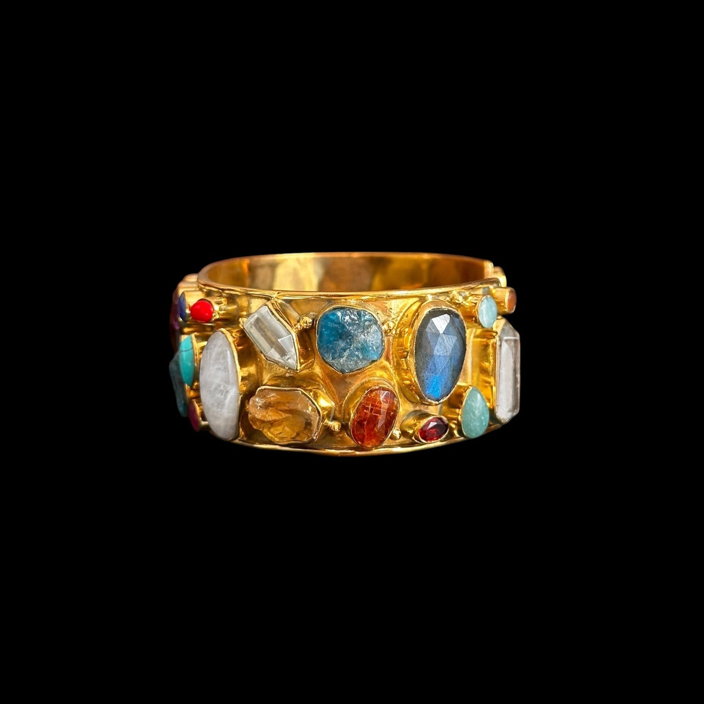 Pulsera Multipiedra Queen Latòn