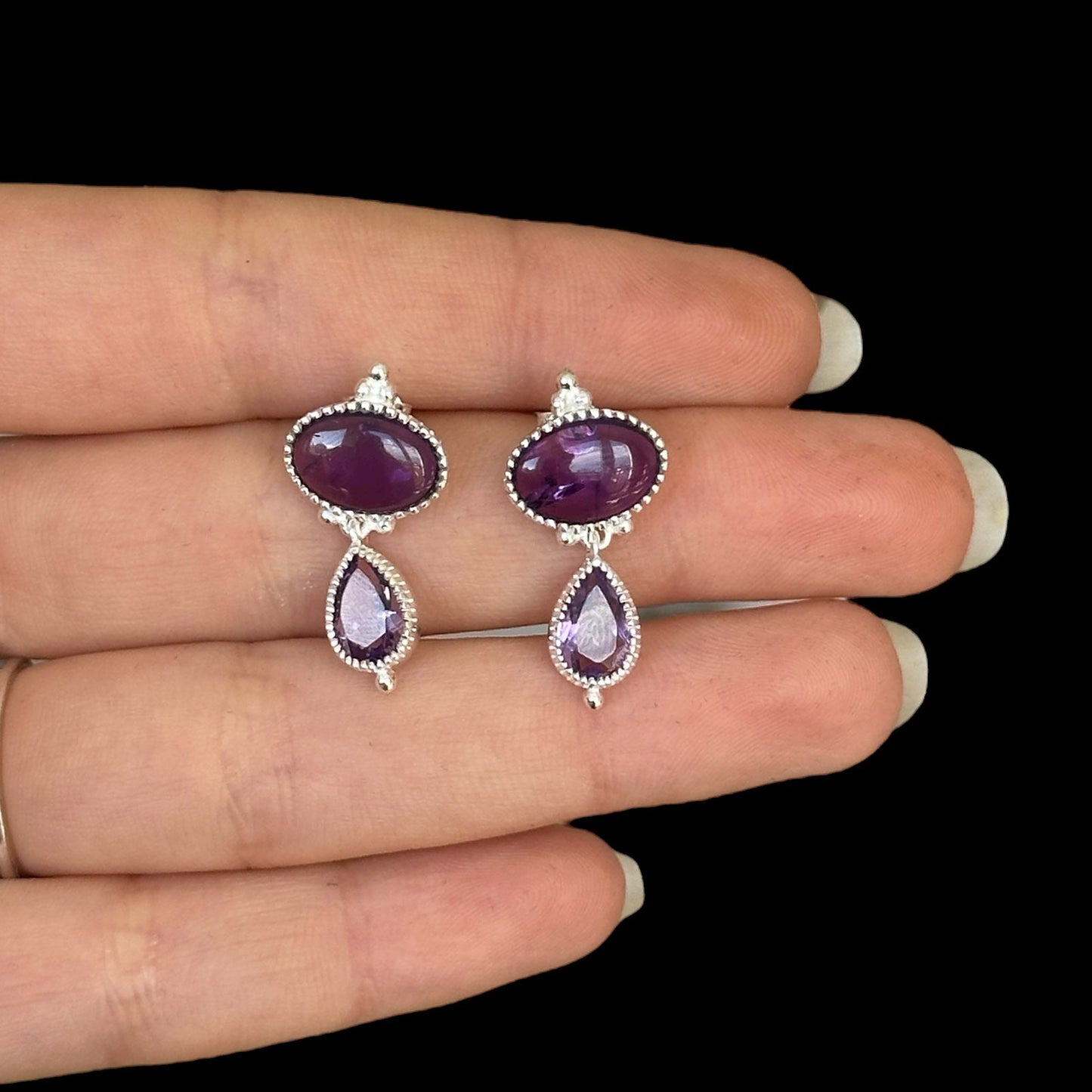 Pendientes Ratna Amatista