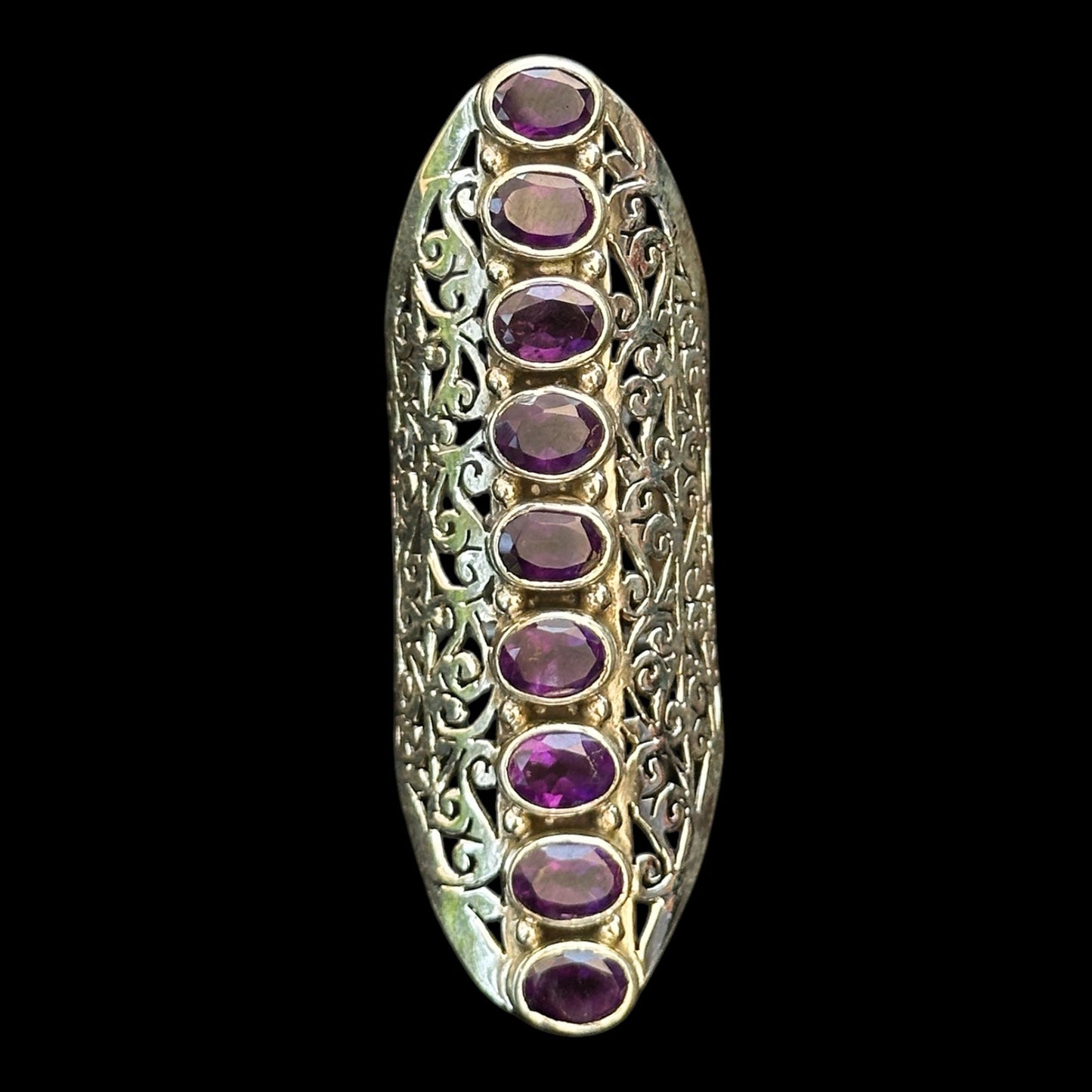 Anillo Amatista Filigrana