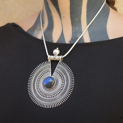Colgante Maxi Mandala Labradorite
