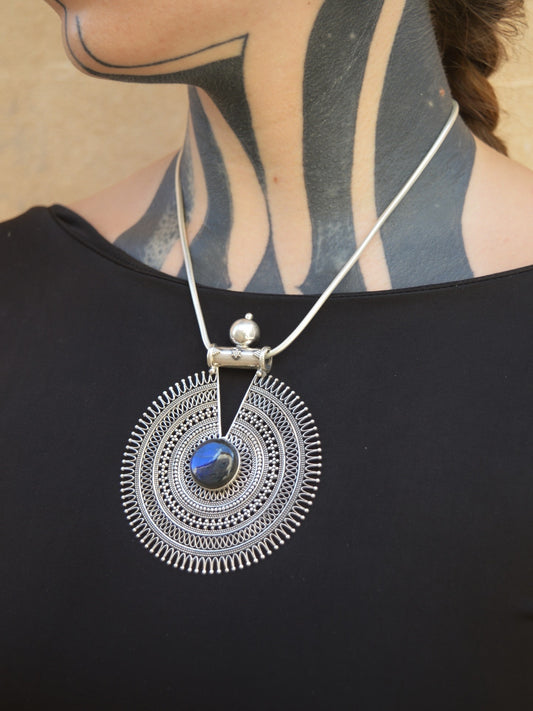 Colgante Maxi Mandala Labradorite
