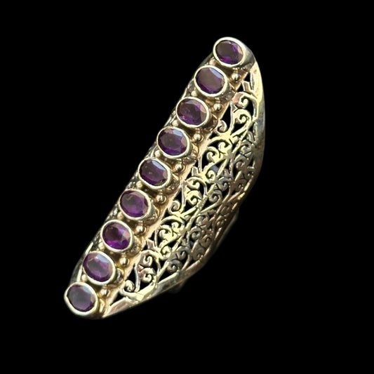 Anillo Amatista Filigrana