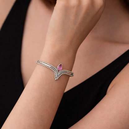 Armband „Arunya“ (अरुण्या) · Rosa Turmalin