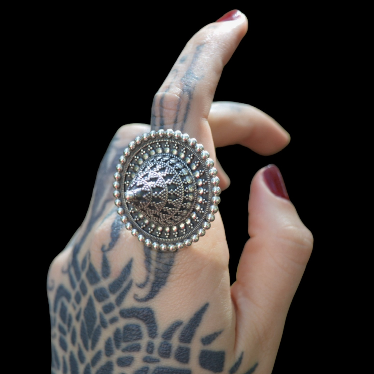 Anillo Sombrero Hindú