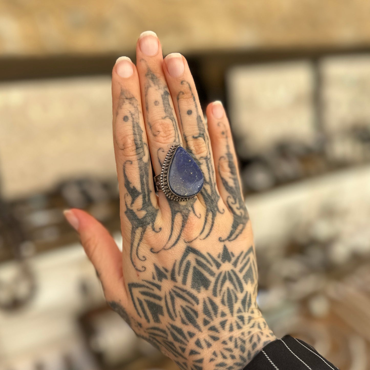Anillo Lapis Lazuli Rjasthani