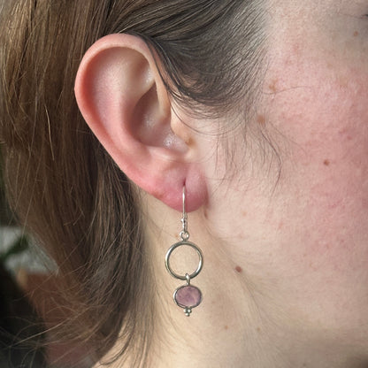 Pendientes “ĀKĀRA” (आकार) Amatista