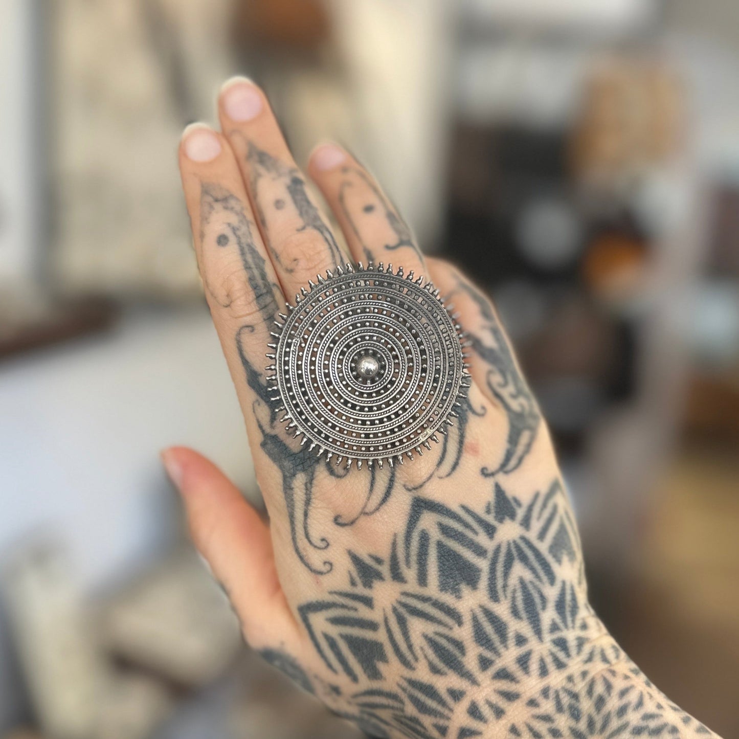 Anillo Sol Tribal