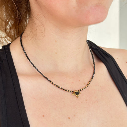 Collar SŪTRA · Ónix negro