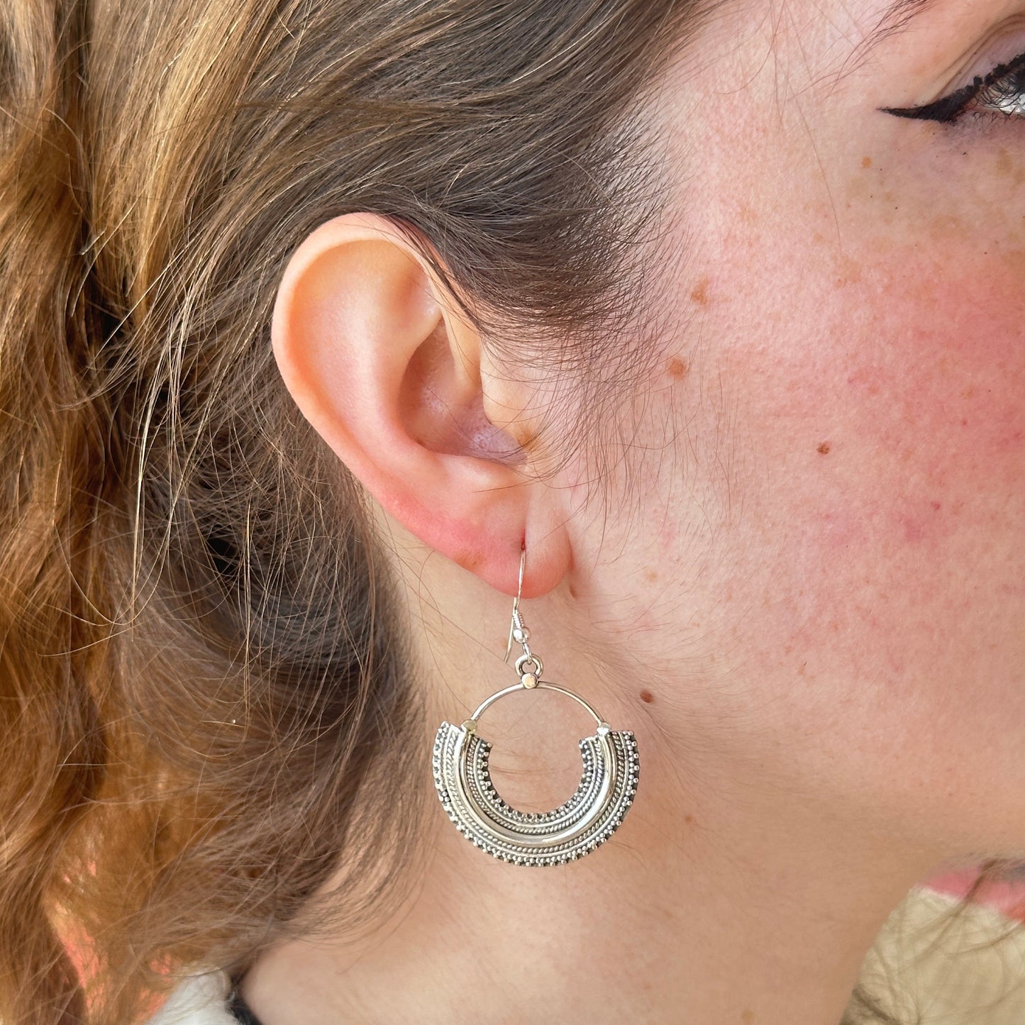 "Ardha-Chandra" (Half-Moon) Earrings