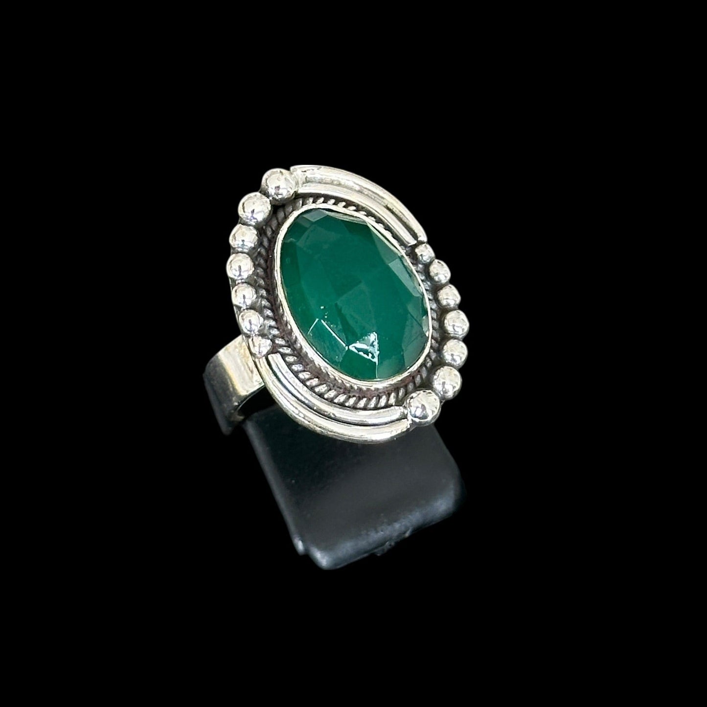 Anillo "Gomni" Onix Verde