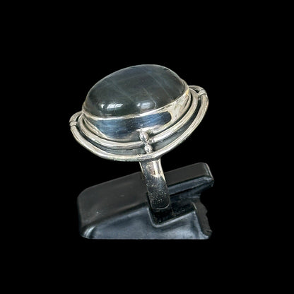 Anillo "Paridhi" Labradorita Forma Redonda