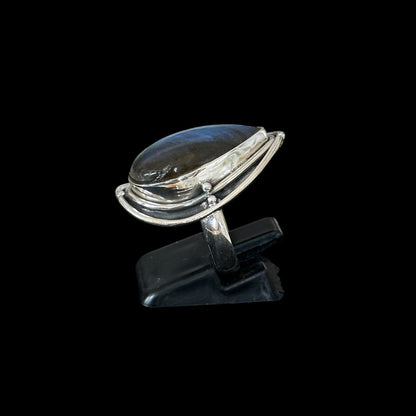 "Paridhi" Labradorite Teardrop Ring