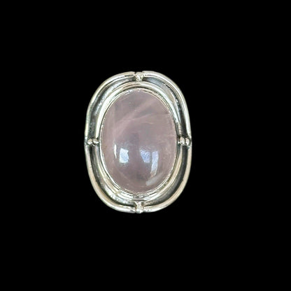 Anillo "Paridhi"  Cuarzo Rosa