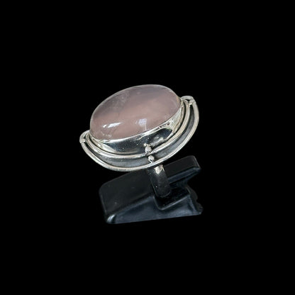 Anillo "Paridhi" Cuarzo Rosa