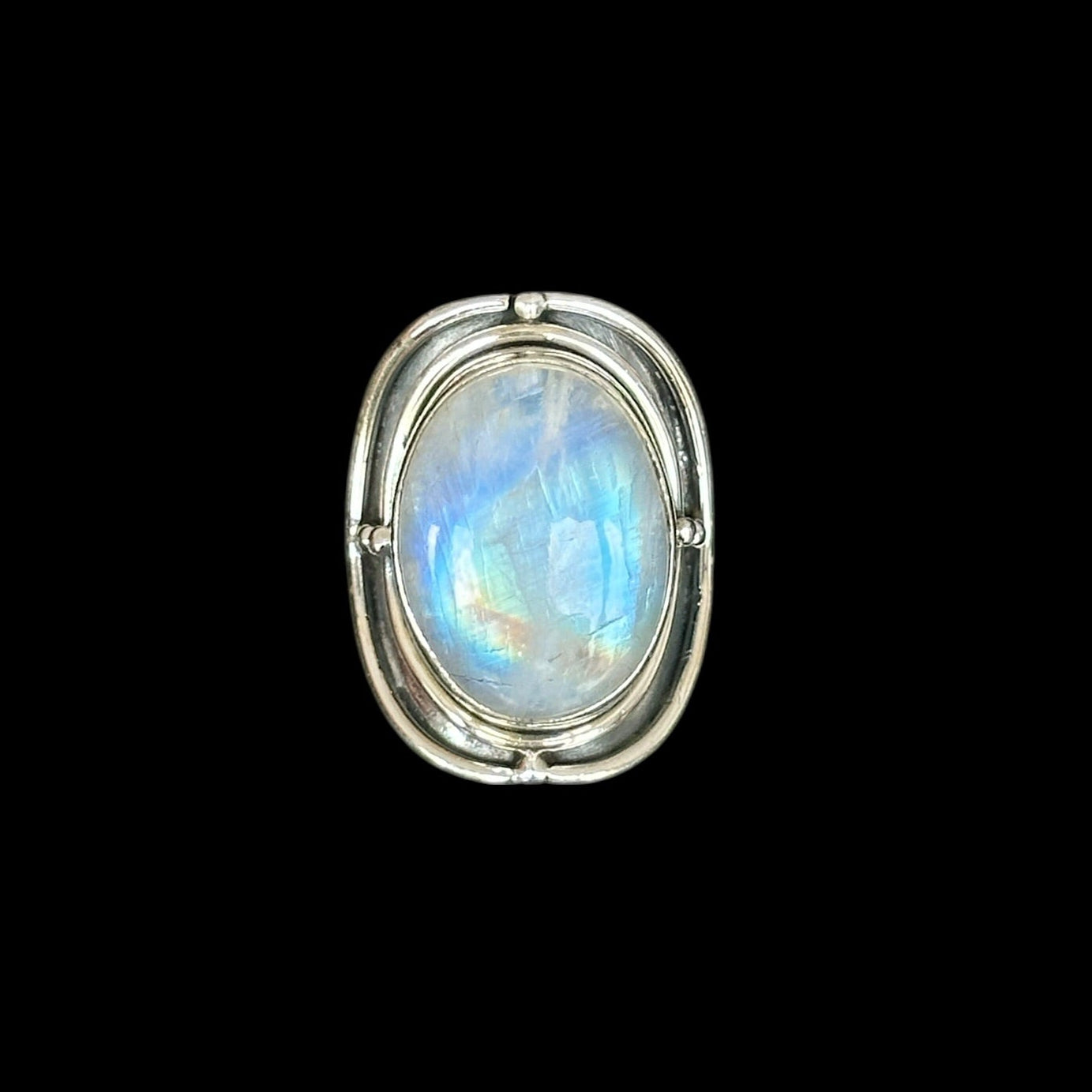 "Paridhi" Rainbow Moonstone Ring