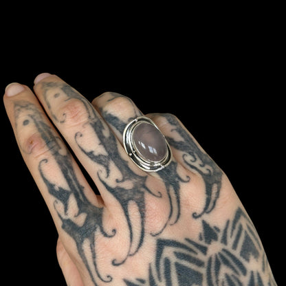 Anillo "Paridhi"  Cuarzo Rosa