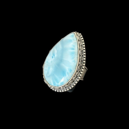 Ring "Sāgara" (सागर) Larimar