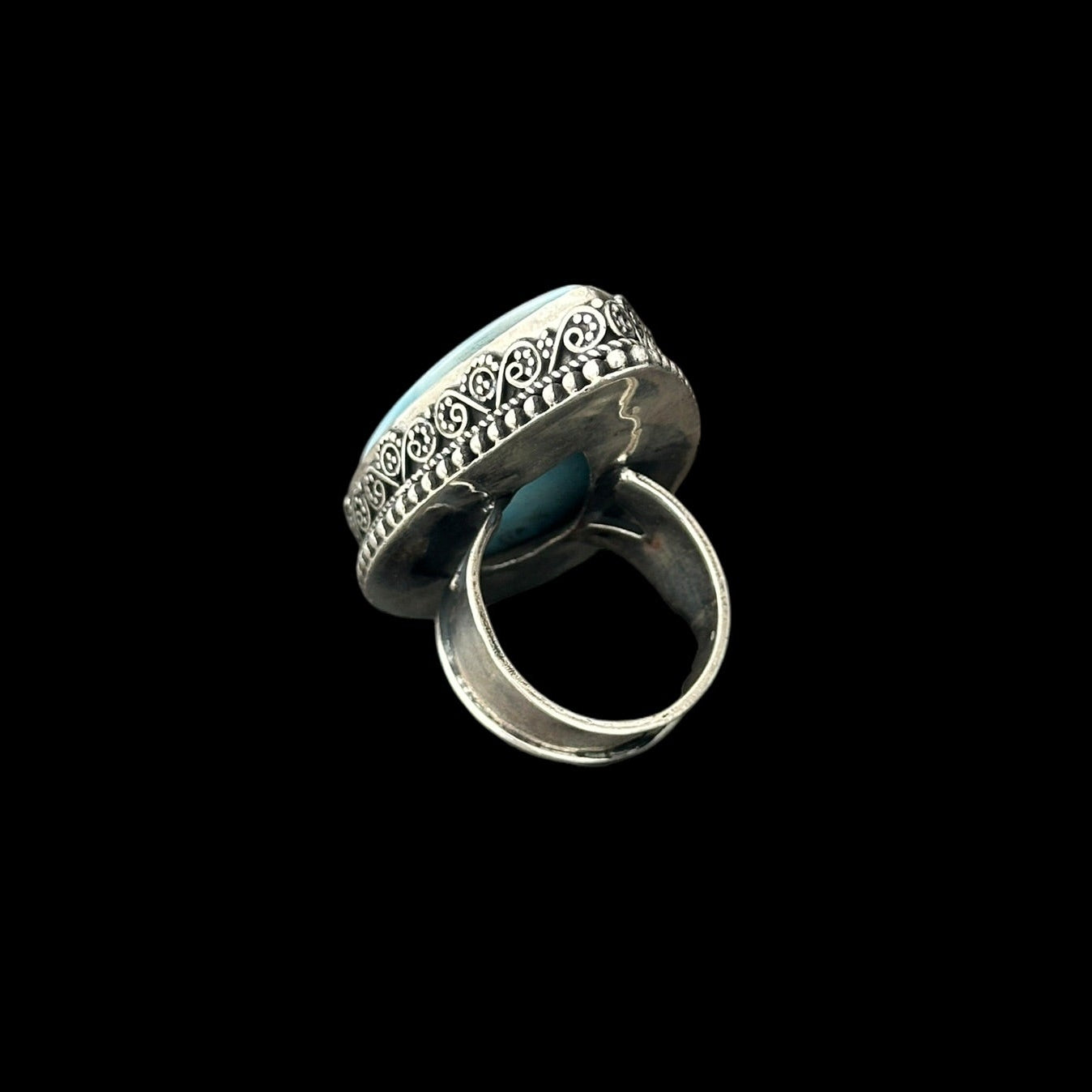 Ring "Sāgara" (सागर) Larimar