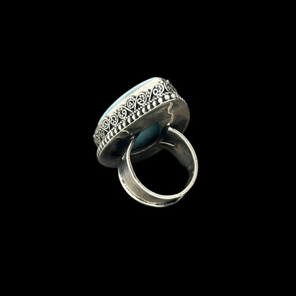 Ring "Sāgara" (सागर) Larimar