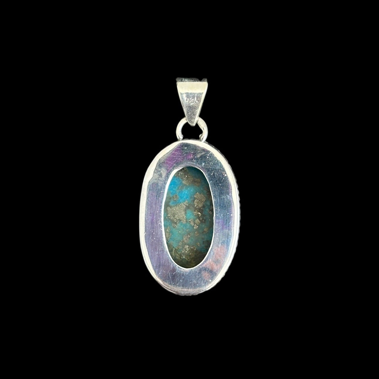 "Ananta" (अनन्त) Pendant Iran Turquoise Carved Ganesha Oval Shape