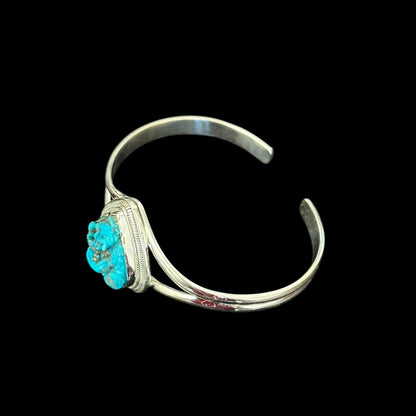 Armband „Ananta“ (अनन्त) Türkis gefasst mit Ganesha-Form