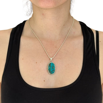 "Ananta" (अनन्त) Pendant Iran Turquoise Carved Ganesha Oval Shape