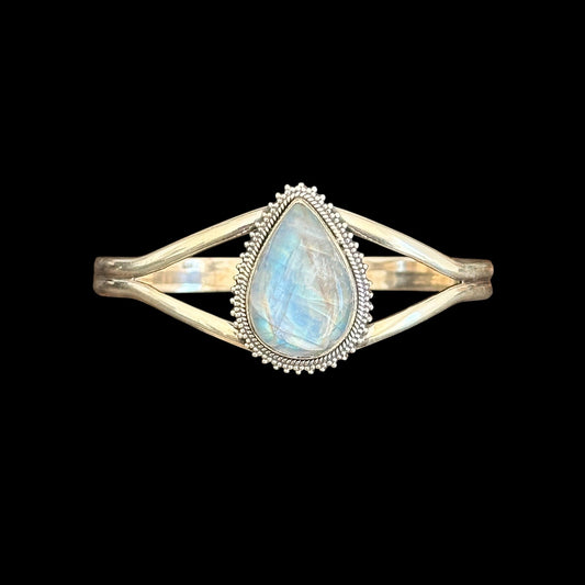 Armband "Triveni" (त्रिवेणी) Mondstein